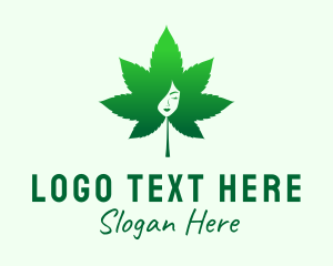 Cosmetic Marijuana Leaf Logo