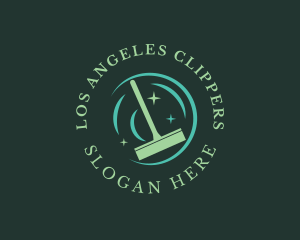 Cleaning Squeegee Housekeeper Logo