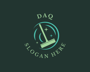 Disinfection - Cleaning Squeegee Housekeeper logo design