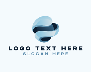 Logistics - 3D Sphere Globe logo design