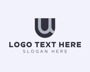 Futuristic - Abstract Letter U logo design