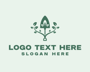 Plant - Plant Shovel Landscaping logo design