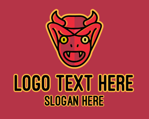 Fangs - Devil Mask Mascot logo design