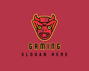 Scary Devil Mask Logo