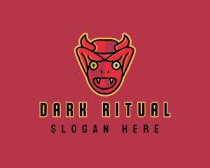 Satanic - Scary Devil Mask logo design