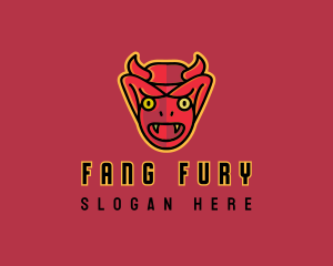 Fangs - Scary Devil Mask logo design