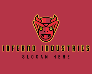 Hell - Scary Devil Mask logo design