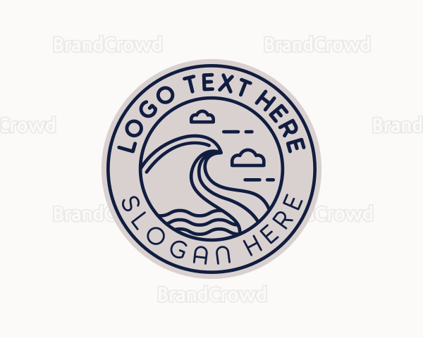 Coastal Sea Waves Logo