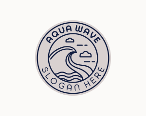 Coastal Sea Waves logo design