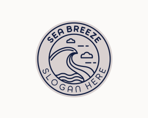 Coastal Sea Waves logo design