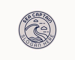 Coastal Sea Waves logo design