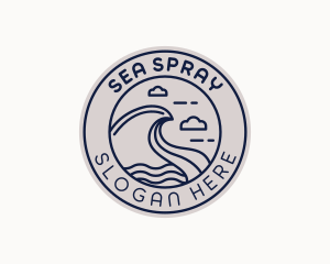 Coastal Sea Waves logo design