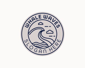 Coastal Sea Waves logo design