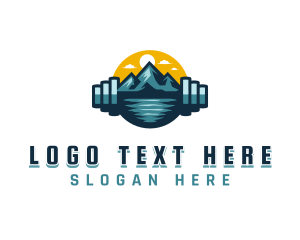 Fitness - Mountain Gym Fitness logo design