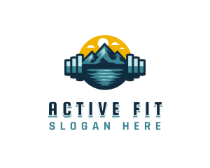 Mountain Gym Fitness logo design