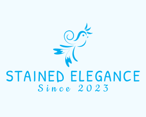 Elegant Sparrow Ornament logo design