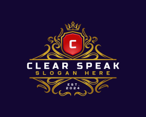 Regal Elegant Crest logo design