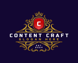 Regal Elegant Crest logo design