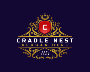 Regal Elegant Crest logo design