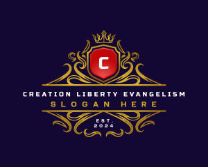 Regal Elegant Crest logo design