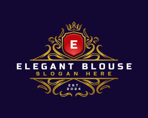 Regal Elegant Crest logo design