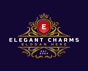 Regal Elegant Crest logo design