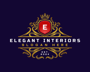 Regal Elegant Crest logo design