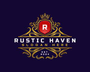 Regal Elegant Crest logo design