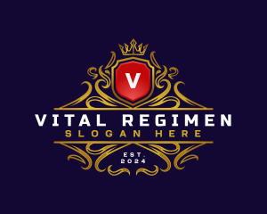 Regal Elegant Crest logo design