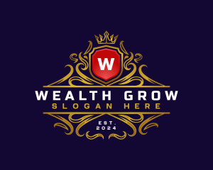 Regal Elegant Crest logo design