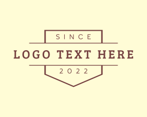 Retro Hipster Banner Firm logo design
