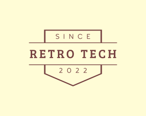 Retro Hipster Banner Firm logo design