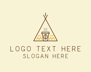 Coffee Shop - Coffee Cafe Tent logo design