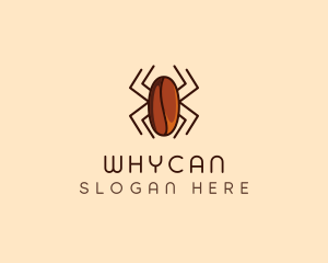 Caffeine - Coffee Bean Spider logo design