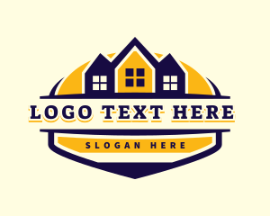 Residential - House Realty Roofing logo design