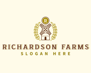 Windmill Flour Farm logo design