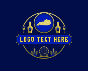 Whiskey - Kentucky Brewery Bourbon logo design