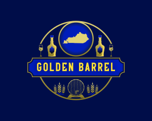 Whiskey - Kentucky Brewery Bourbon logo design