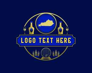 Geography - Kentucky Brewery Bourbon logo design