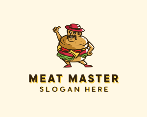 Mexican Burger Man logo design