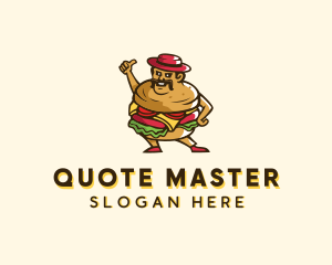 Mexican Burger Man logo design