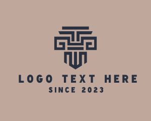 Vc Firm - Greek Architecture Column logo design