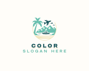 Tropical - Travel Island Tourism logo design