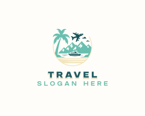 Travel Island Tourism logo design