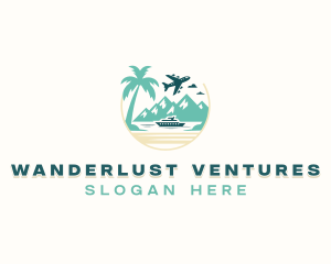 Travel Island Tourism logo design