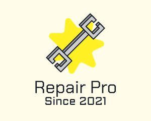 Wrench Repair Tool logo design