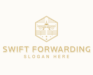 Aviation Plane Forwarding logo design