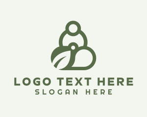Physical Fitness - Green Yoga Relaxation logo design