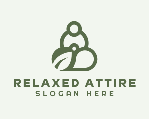 Green Yoga Relaxation logo design