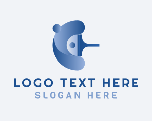 Tp - Blue Squeegee Cleaning logo design